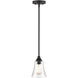 Caily 1 Light 5.75 inch Matte Black Indoor Pendant Ceiling Light